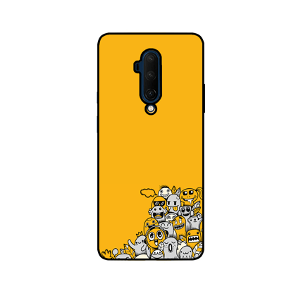 Crowd Cartoons One Plus 7T Pro Phone Cover-Metal TPU Case
