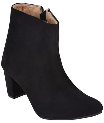 Shoetopia - Black Womens Ankle Length Boots - None