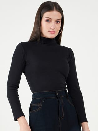 Set of 2 Long Sleeves Turtle Neck Top