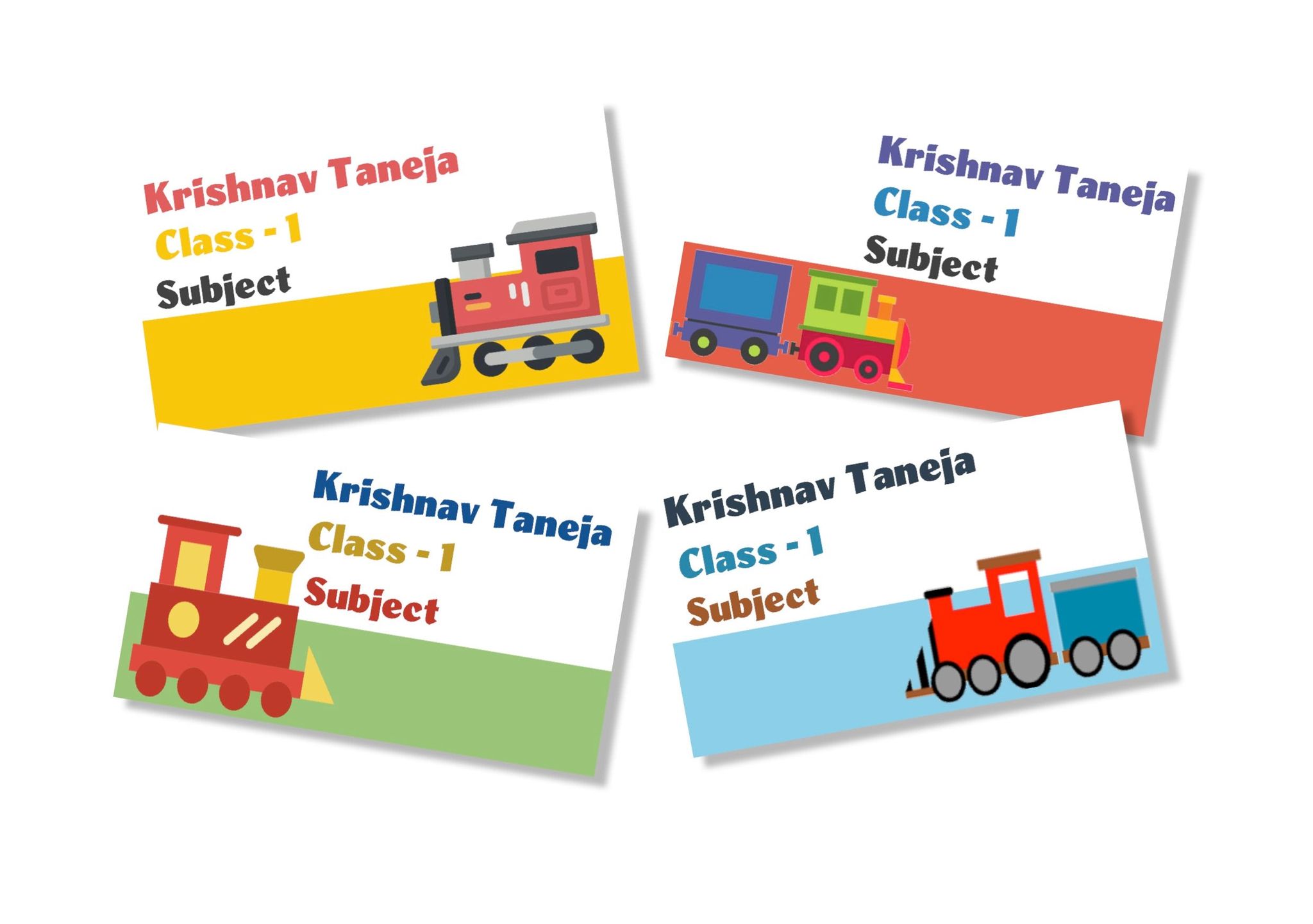 Book Labels - Trains-12