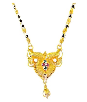 SHANKH-KRIVA - Golden Mangalsutra ( Pack of 1 ) - Golden