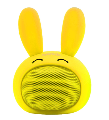 Promate Kids Bluetooth Speaker, Portable Wireless Bluetooth V4.1 Speaker With Hd Sound Quality, Hands-Free Call Function And Cute Bunny Design For Bluetooth Enabled Devices (Bunny Yellow)