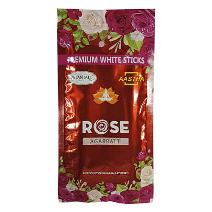 AASTHA AGARBATTI W STICK ROSE-110G