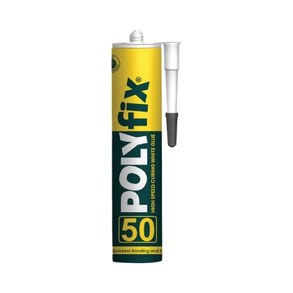 Polyfix 50: High-Speed Curing White Glue for Versatile Construction and Sealing Applications - 290ml