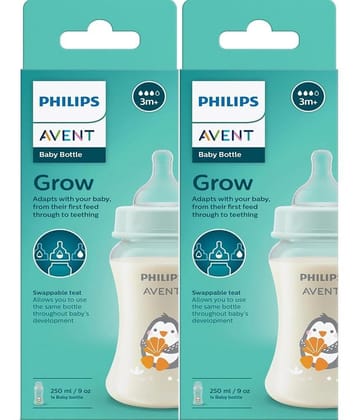 Philips Avent 250 Transparent Feeding Bottle ( Pack of 2 )