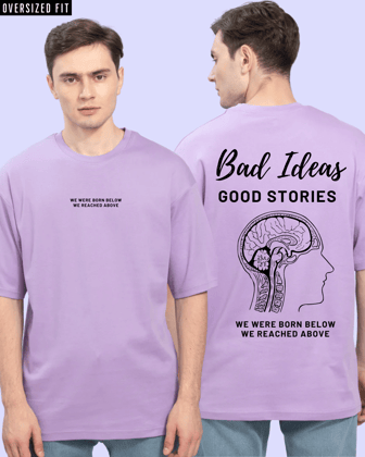 Good Stories Lavender Oversized Tshirt-S