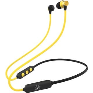 EKKO Unplug N02 Neckband with Super Sound Heavy Bass, Playback time Upto 15 Hours, Max BASS, TwinConnect, Siri & Google Assistant Activate (Yellow)