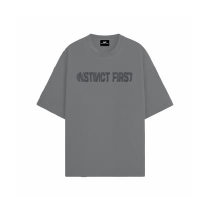 Oversized T-shirt - Steel Grey-XL