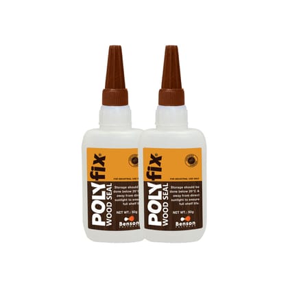 Polyfix Woodseal Clear Sealant: Revive Your Wood Surfaces with Ease - 50g (Pack of 2)