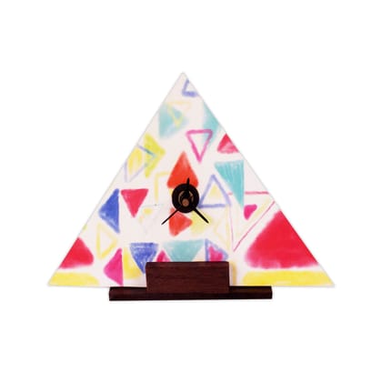 Triangles Table Clock