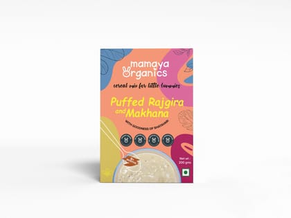 Mamaya Organics Puffed Rajgira and Makhana Cereal Mix 200 Gms