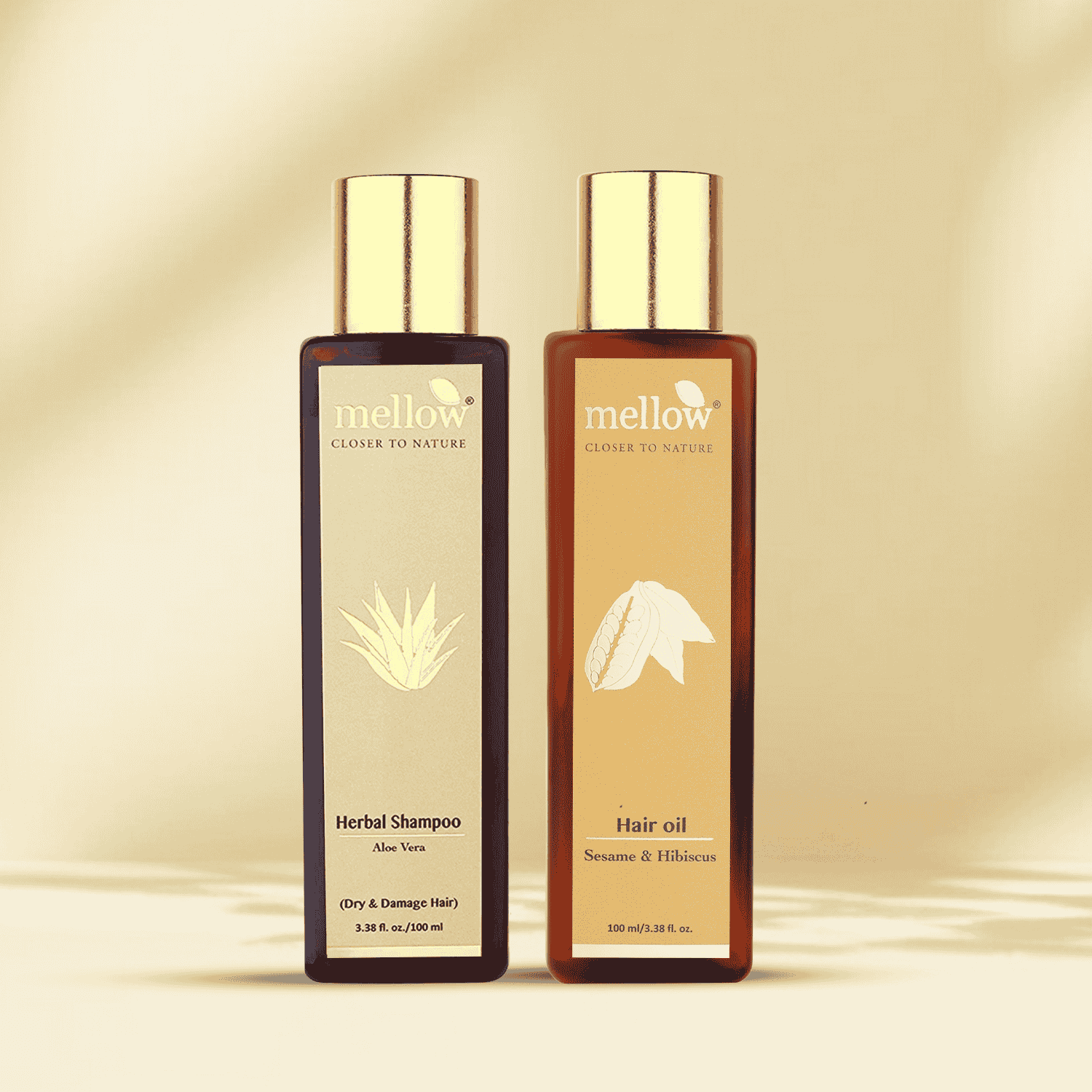 Sesame hair oil + Aloevera Herbal Shampoo