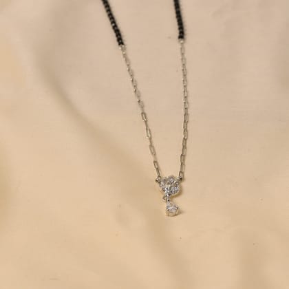 Mira Silver Mangalsutra