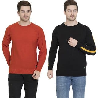 PULAKIN Men Sweaters Multicolor