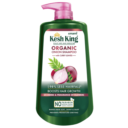 Kesh King Organic Onion Shampoo With Curry Leaves - 1L