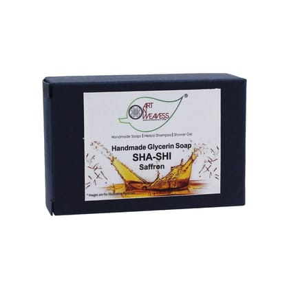 Artnweavess SHA SHI Saffron Glycerin Soap, 100 gm - Pack of 2