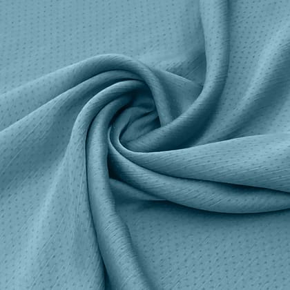 Satin Silk Textured Hijab - Sky blue-Sky blue