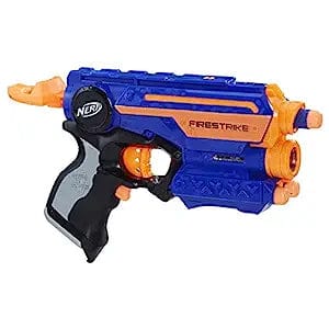 Nerf EliteStrike N-Strike Fire Strike Blaster Powerful & Quick, 15 Feet Range, Multicolor