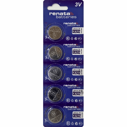 Renata CR2032 3V Lithium Button Cell Battery-Pack of 5