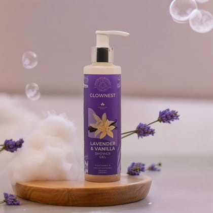 Glownest Bioenzyme Based Lavender & Vanilla Shower Gel (200ml)