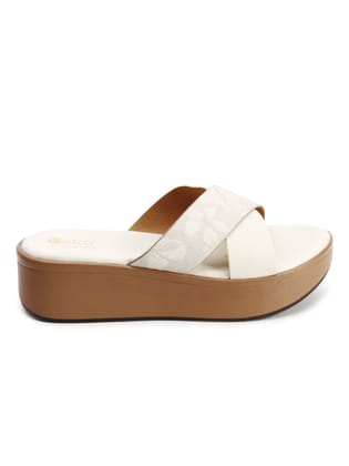 Chic Comfort Platform Slip-Ons-38 / BEIGE