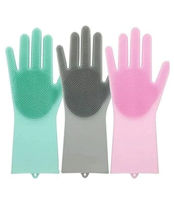 silicon hand gloves - Multi Color