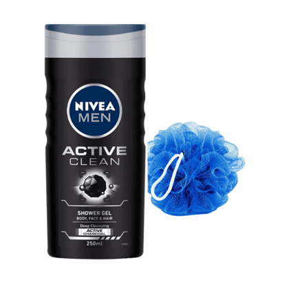 Nivea Men Shower Gel Active Clean, 250 ml Bottle