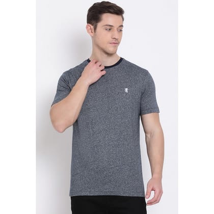 Red Tape Men's Charcoal Grey Melange T-Shirt