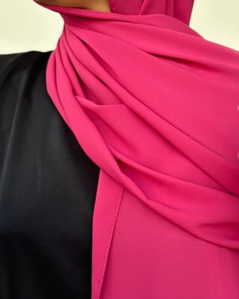 Medina Silk Hijab - Margenta Pink-Margenta Pink