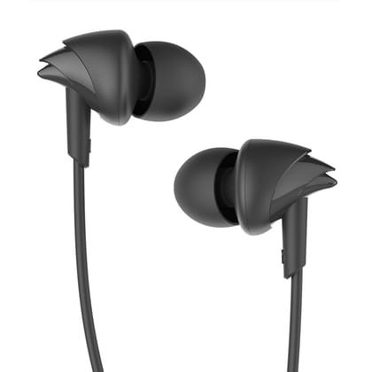 boAt Bassheads 100 in Ear Wired Earphones with Mic- Black