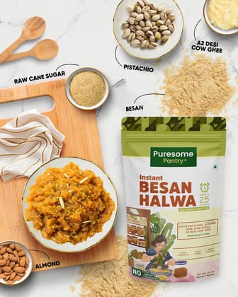 Instant Besan Halwa