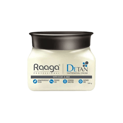 Raaga Professional De-Tan Pack | Tan Removal Cream with Kojic and Milk (500 gm)