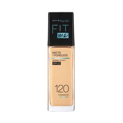 Maybelline Fit Me Matte Liquid Foundation SPF22 Classic Ivory 120-Maybelline Fit Me Matte Liquid Foundation SPF22 Classic Ivory 120 