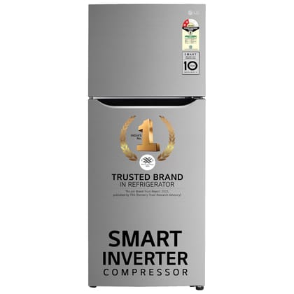 LG 242 L 2 Star Frost-Free Smart Inverter Double Door Refrigerator GL-N292DPZY Shiny Steel Smart Connect  Multi Air Flow-LG 242 L 2 Star Frost-Free Smart Inverter Double Door Refrigerator (GL-N29