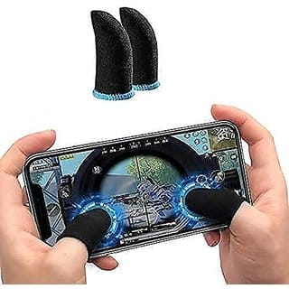 PUBG Finger Sleeve Thumb Grip Sweatproof Smooth  Responsive Touch (2 Fingers Sleeve-1 Pair)