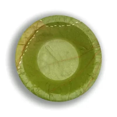 Natures Solutions 04.25 inch Natural Leaf Round Bowl (25 Bowls Per Pack)