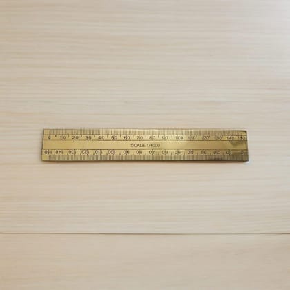 Brass scale Ruler | Pure Brass | Indian Ancient Measurement Tools (2785)