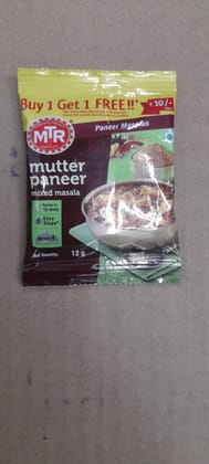 Mtr mutter paneer mixed masala buy 1 get 1 free