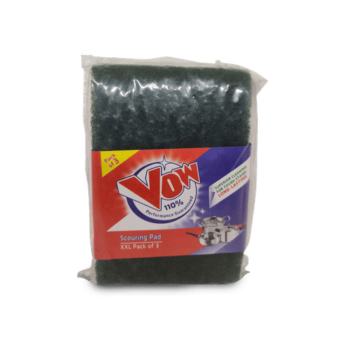 More Vow Cleaning Dishwash And Scouring Pad Xxl 10 Cm X 15 Cm, Pack Of 3