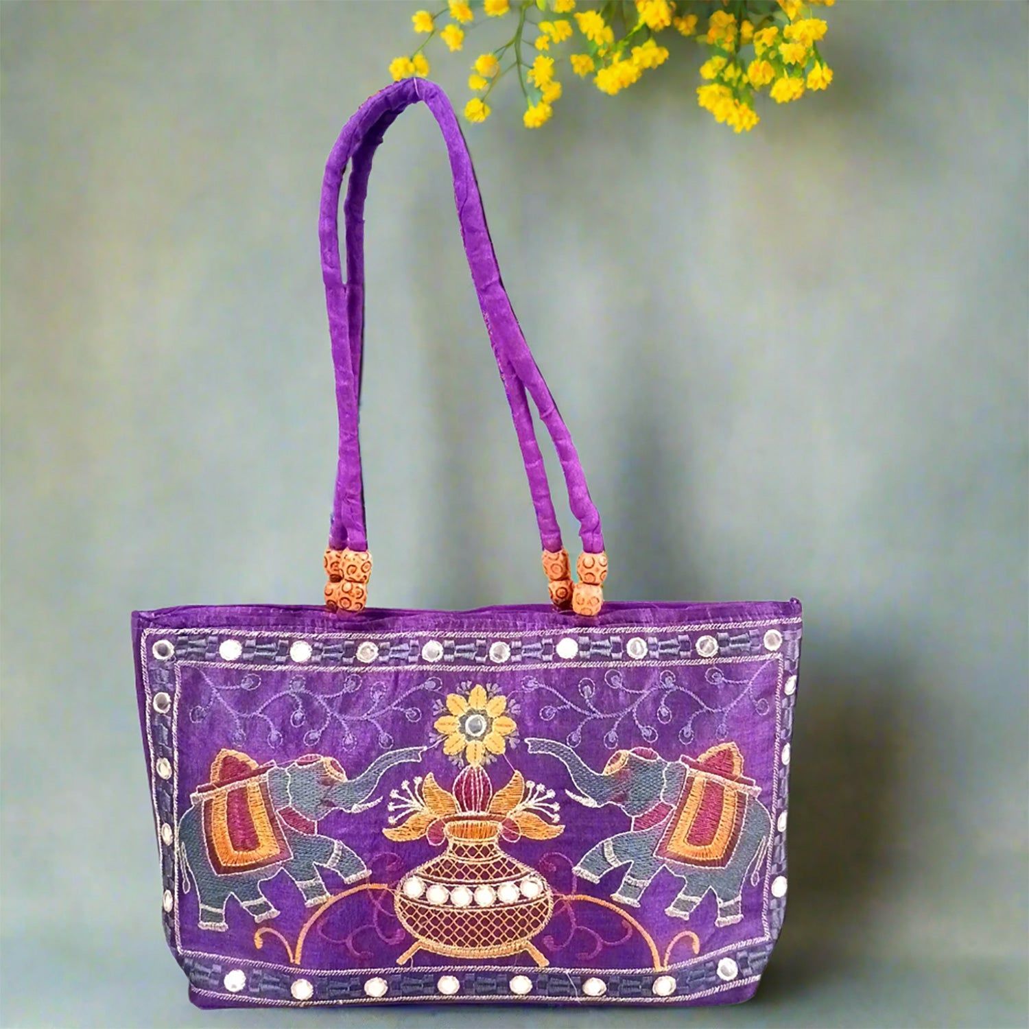 Clutch Bags With Embroidery Work | Latest Trendy Shoulder Sling Bags | Stylish Ladies Purse Handbag - For Woman, Girls, Tablet, Office & Gifts - 15 Inch