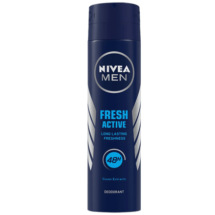 Nivea Men Fresh Active Deodorant - Ocean Extracts, Long Lasting Freshness, 150 Ml Bottle