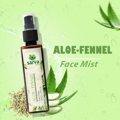 Aloe Fennel Face Mist | 100 % Natural with Niacinamide | Alcohol & Parabens Free | Unisex | Refreshing, Hydrating & Calming