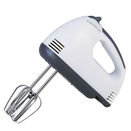 7-Speed Hand Mixer with Chrome Beater & Dough Hook