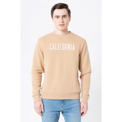 Red Tape Men's Sand Graphic Print Sweatshirt