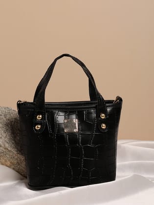 Ella Black Handbag-Handheld Bag