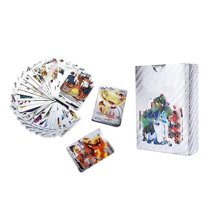 Playing Cards l 55 PCS Silver Foil Card