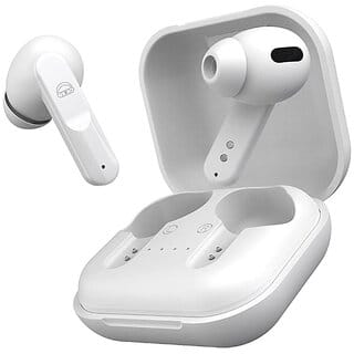 EKKO Earbeats T04 TWS: ENC Call Noise Cancellation, 50H Playtime, 10MM Driver, Twin Connect, Type-C Fast Charging, Siri & Google Assistant (White)