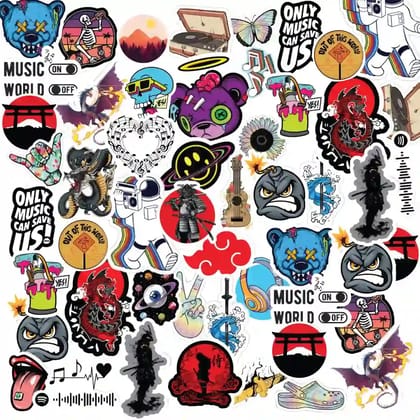 Trippy - A Combo Of 5 Sticker Sheets