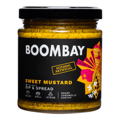 BOOMBAY Sweet Mustard Dip and Spread - Use as a Salad Dressing, Marinade for Grill, Spread on Bread,  190 gm