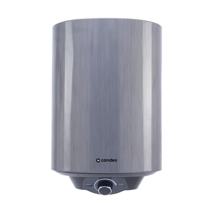 Candes 15L 5-Star Water Geyser: 3-Level Safety, High Rise Suitable, 8 Bar Pressure, Heat Retention, 5 Yr Tank, 2 Yr Warranty, Silver.-Candes Water Geyser 15 Litre | 5-Star Rated Water Heater for 